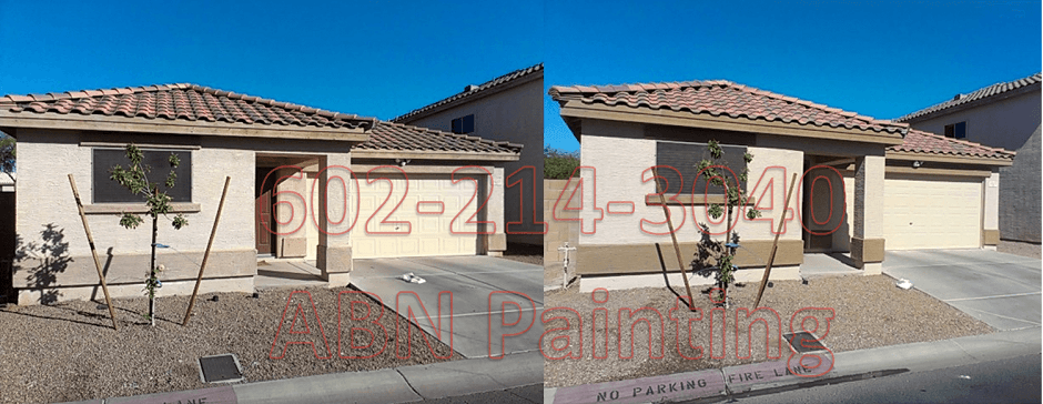 Exterior painting in Phoenix before and after 10
