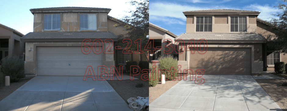 Exterior painting in Phoenix before and after 11