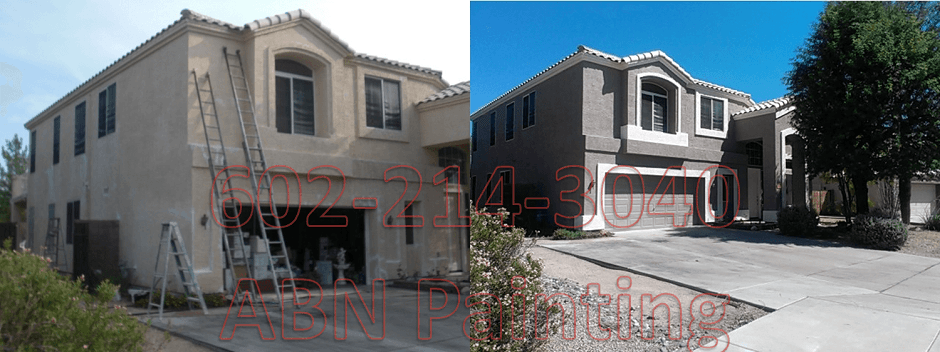 Exterior painting in Phoenix before and after 12