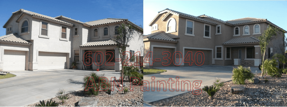 Exterior painting in Phoenix before and after 15