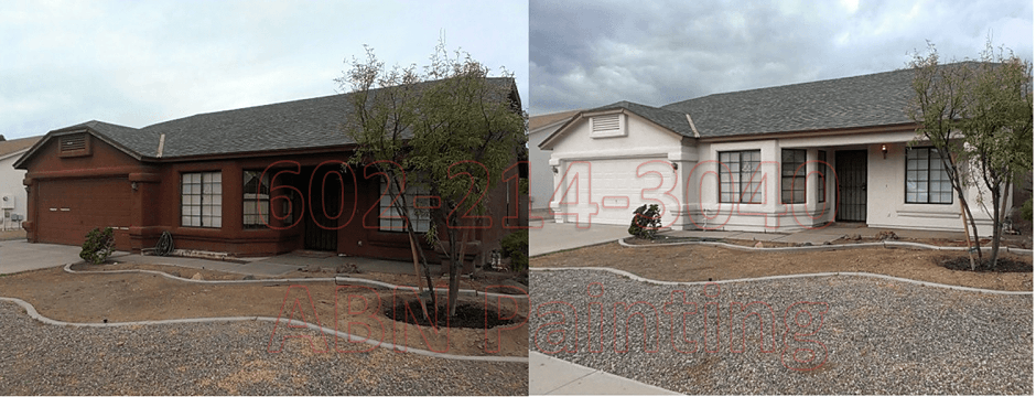 Exterior painting in Phoenix before and after 18