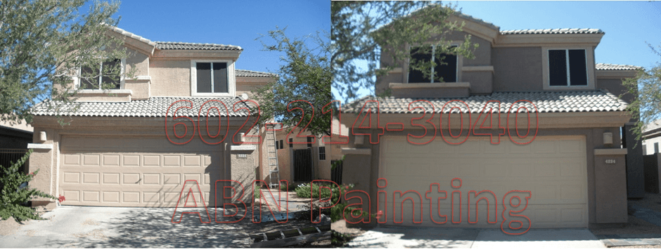 Exterior painting in Phoenix before and after 5