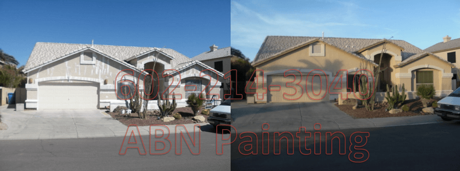 Exterior painting in Phoenix before and after 6