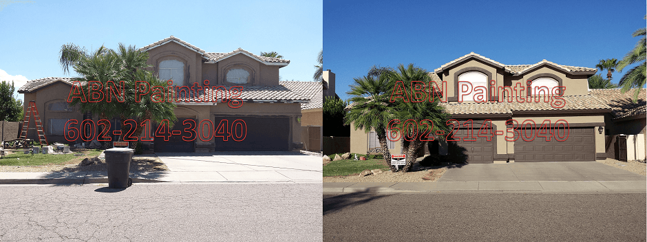 Exterior painting in Phoenix before and after 68