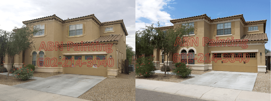 Exterior painting in Phoenix before and after 69