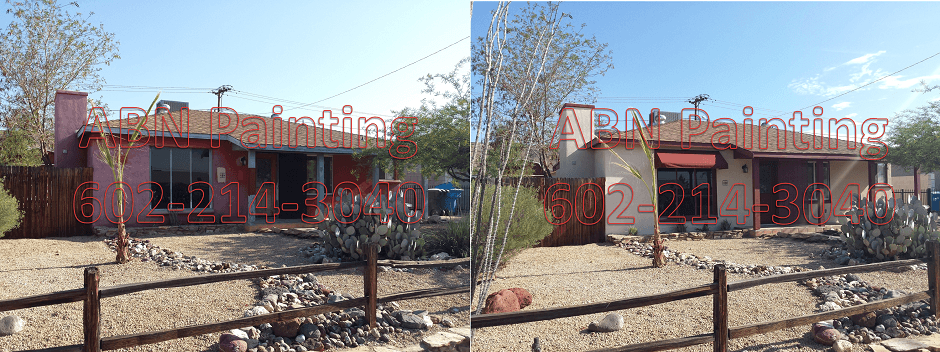 Exterior painting in Phoenix before and after 71