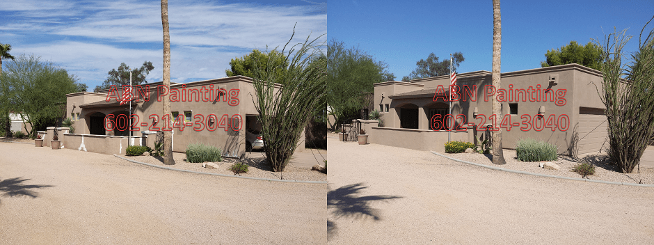 Exterior painting in Phoenix before and after 72