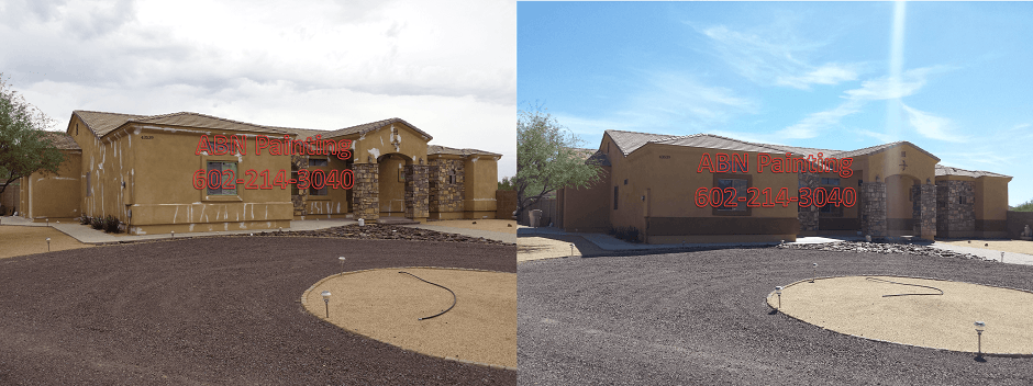 Exterior painting in Phoenix before and after 73