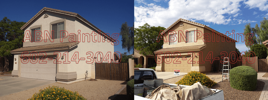 Exterior painting in Phoenix before and after 74