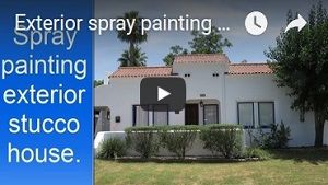 Painting stucco house exterior in Phoenix.