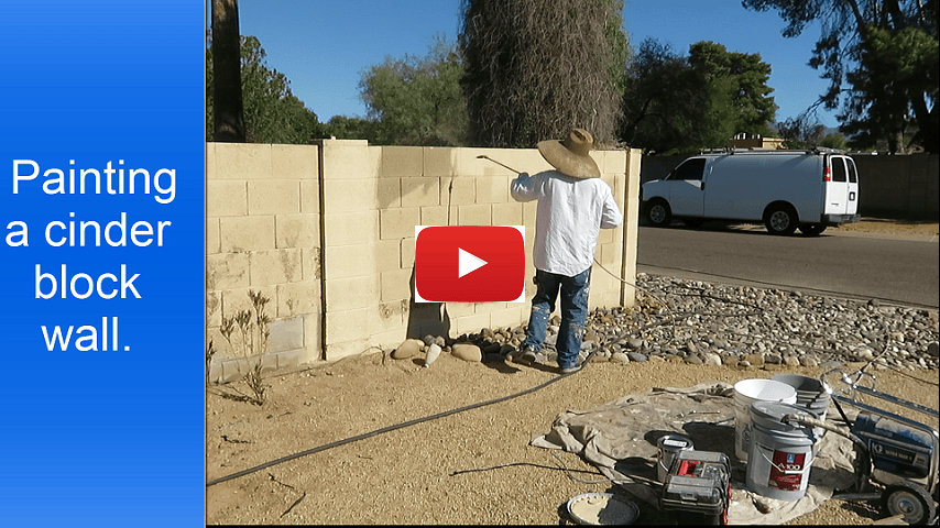 Cinder block wall prep and painting
