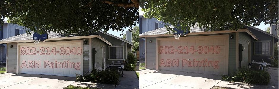 Exterior painting in Phoenix before and after 61