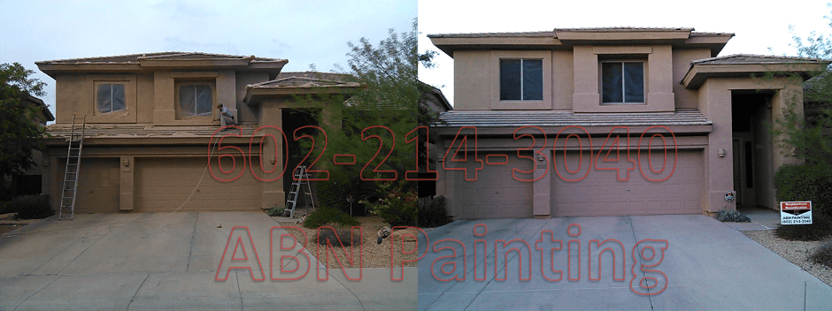 Exterior painting in Phoenix before and after 8