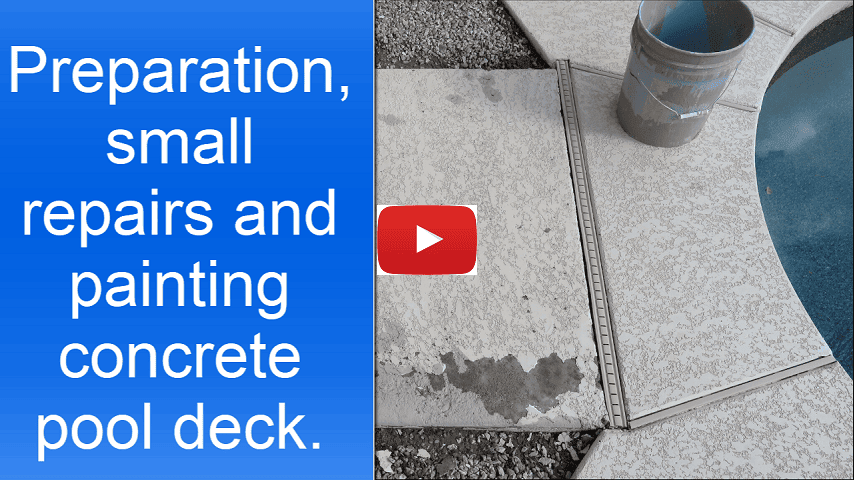 Painting a pool deck