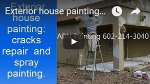 Repairs and painting exterior stucco house.