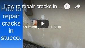 Fixing stucco cracks prior to exterior painting 