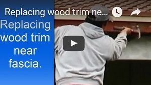 Replacing wood trim near fascia