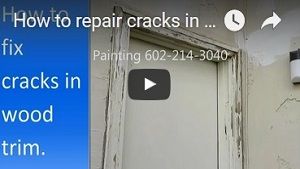 Fixing cracks in wood trim 