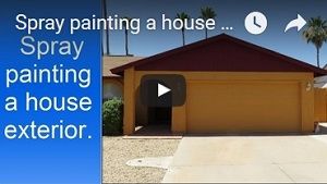 Painting exterior stucco house..